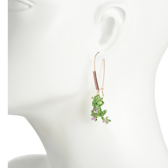 BETSEY JOHNSON
backyard frog earrings  NIB - Picture 2 of 2